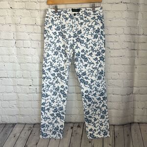 LRL Lauren Ralph Lauren Denim Jeans Floral Modern Straight Ankle Size 6